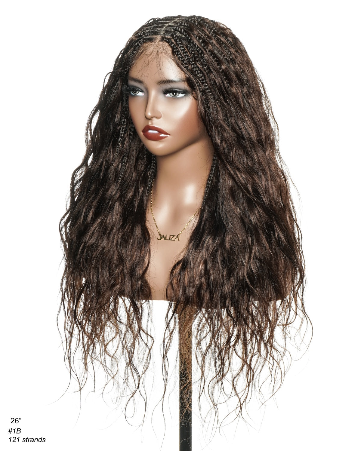 26" 100% Virgin Human Hair HD Full Lace Bora Bora Loose Body Boho Box Braided Wig