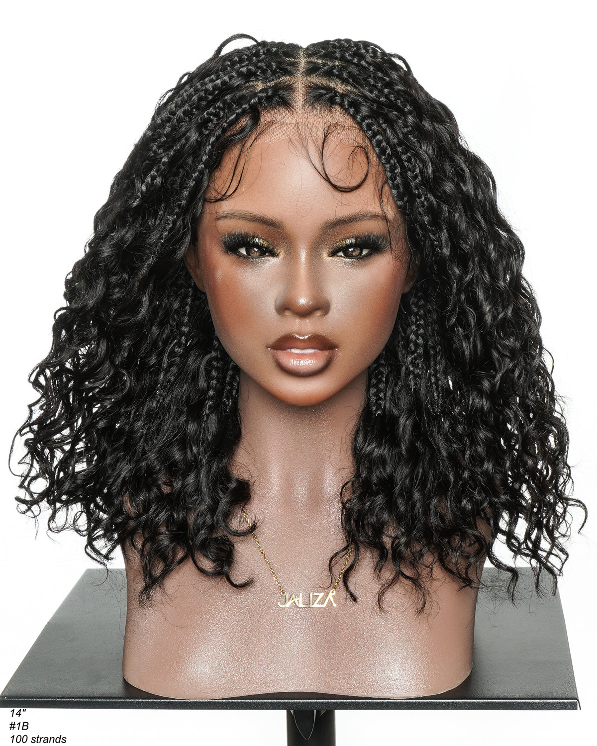 14 Inch Swiss HD Full Lace Boho Box Braided Wig