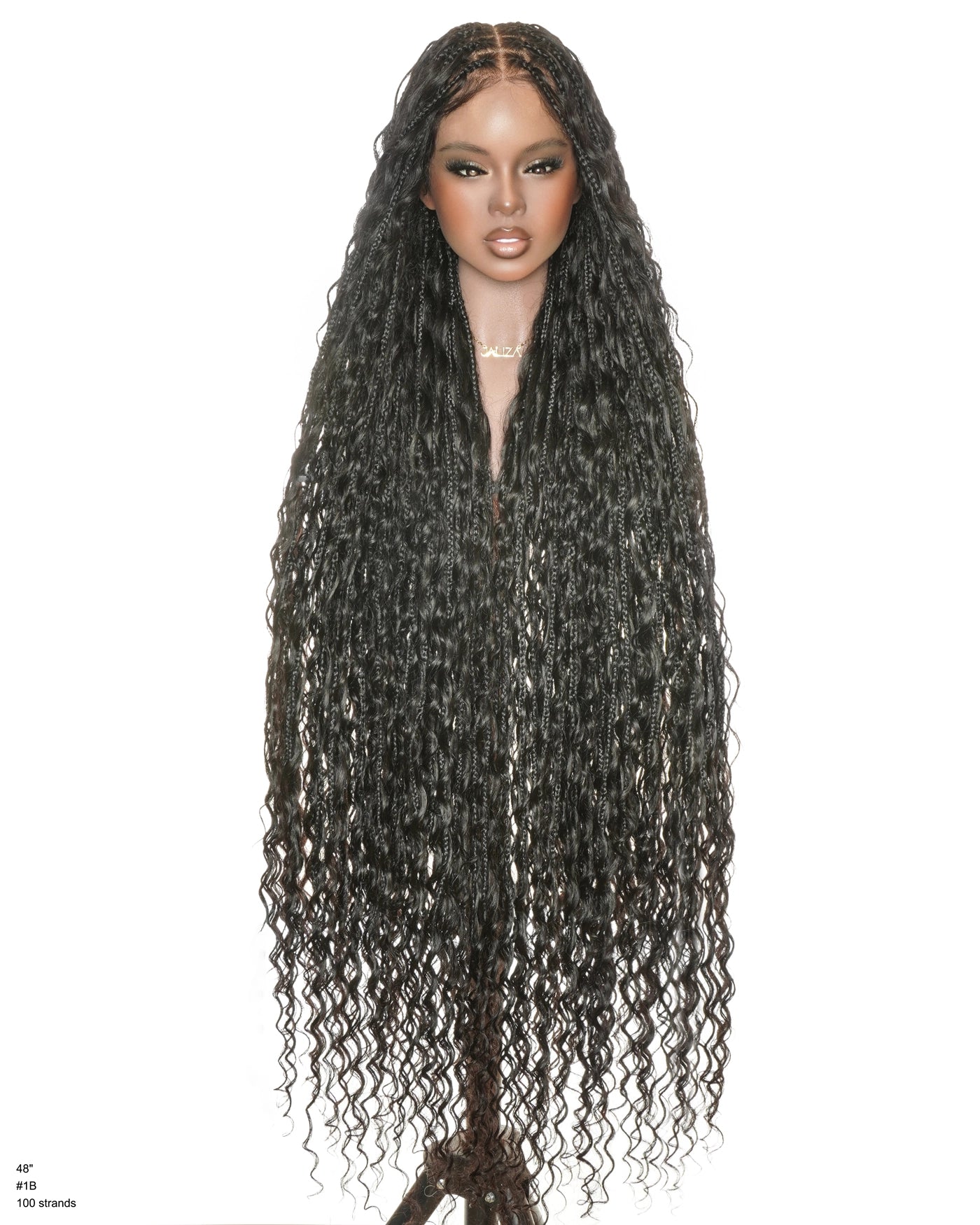 48" Full Lace Bora Bora Boho Box Braided Wig (Deep Wave Edition)