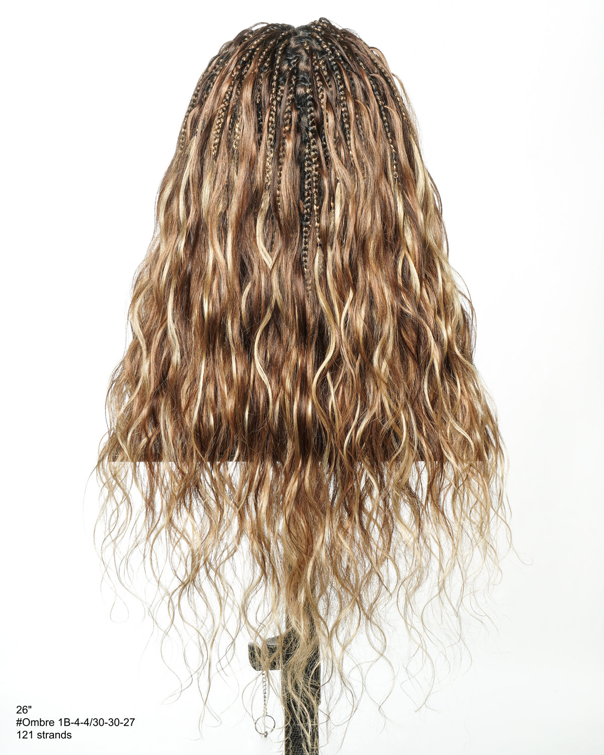 Faithfully Asia Custom - 26" Balayage Color 4-30-27 Glueless Body Wave Bora Bora Boho Box Braided Wig