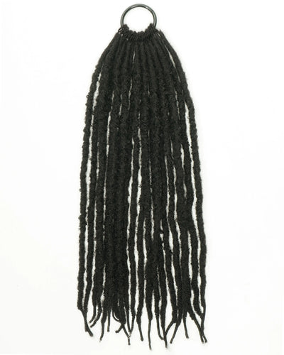 18" Crochet Faux Loc With Human Hair Top 80 Strands