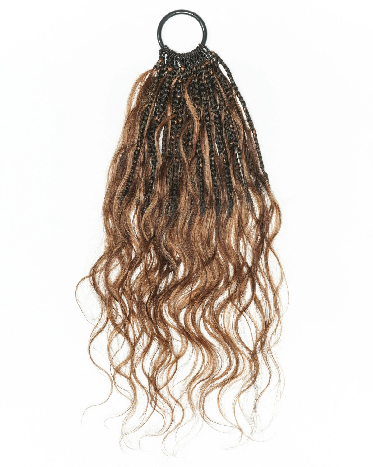 18" Ghost Loop™ Crochet Boho Braids With Human Hair Curls
