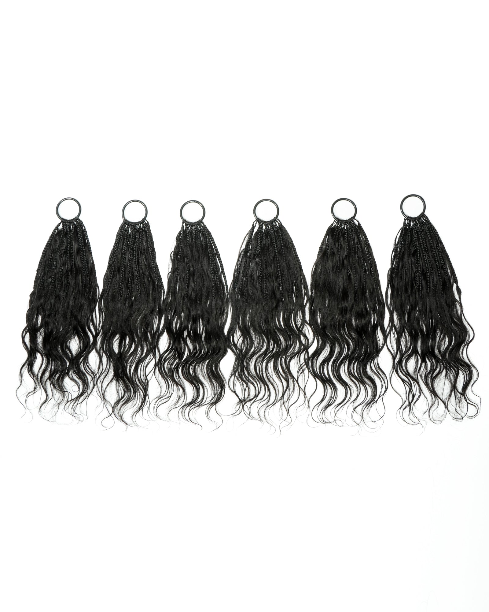 18" Ghost Loop™ Crochet Boho Braids With Human Hair Curls