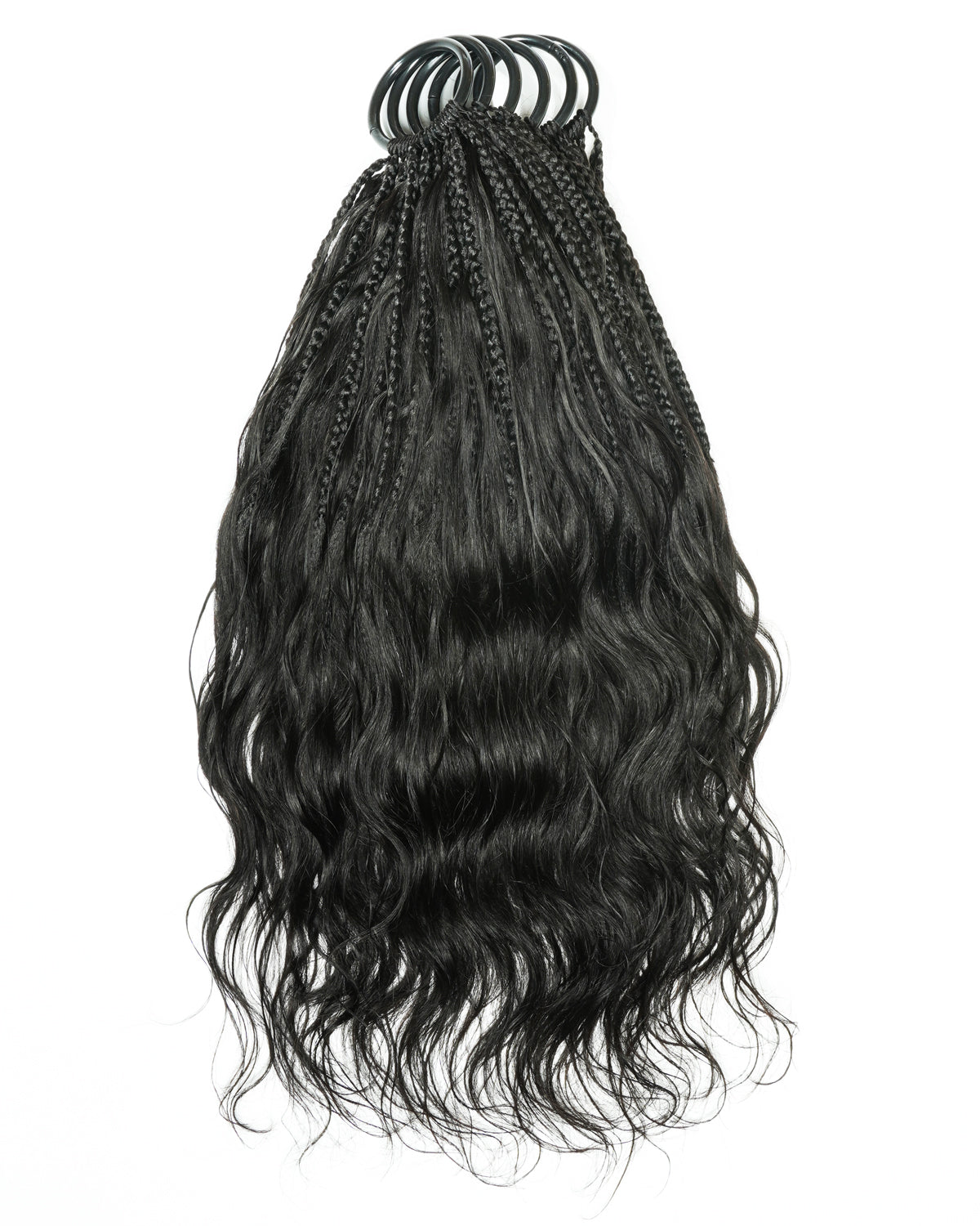 18" Ghost Loop™ Crochet Boho Braids With Human Hair Curls