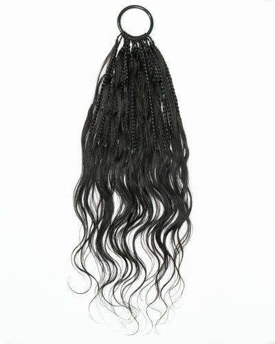18" Ghost Loop™ Crochet Boho Braids With Human Hair Curls