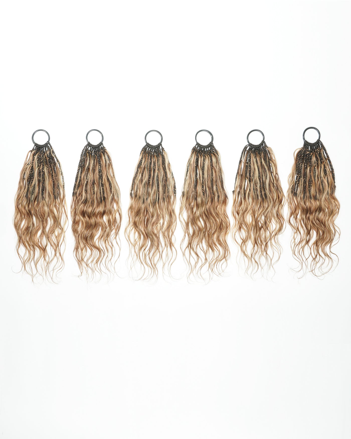 18" Ghost Loop™ Crochet Boho Braids With Human Hair Curls
