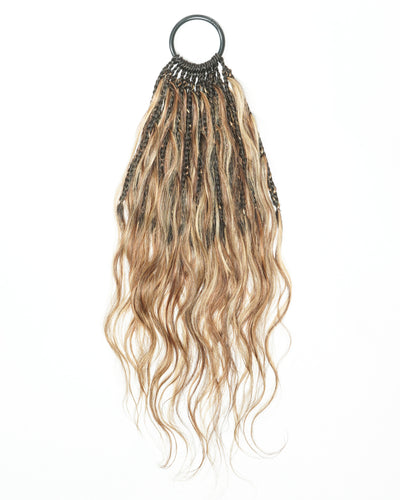 18" Ghost Loop™ Crochet Boho Braids With Human Hair Curls