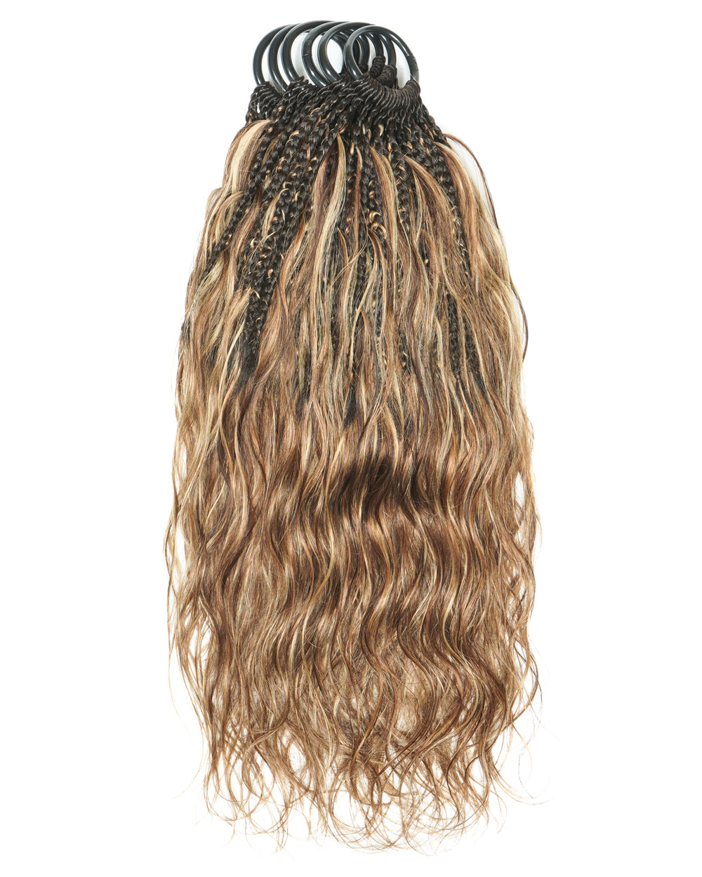 18" Ghost Loop™ Crochet Boho Braids With Human Hair Curls