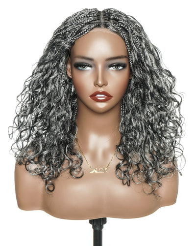 Coco - Glueless Human Hair Braided Wig Pre Cut HD Full Elastic Lace Free Part Ready-To-Go (Lace Not Hand Tied)