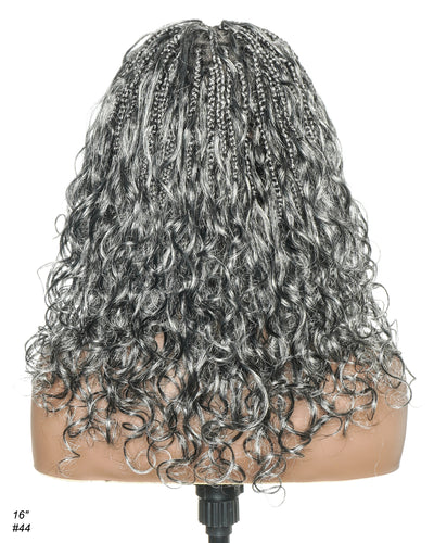 Coco - Glueless Human Hair Braided Wig Pre Cut HD Full Elastic Lace Free Part Ready-To-Go (Lace Not Hand Tied)