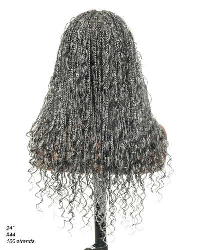 Coco - Glueless Human Hair Braided Wig Pre Cut HD Full Elastic Lace Free Part Ready-To-Go (Lace Not Hand Tied)