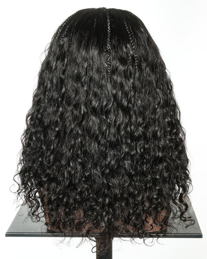 Human Hair Braided Half Wig