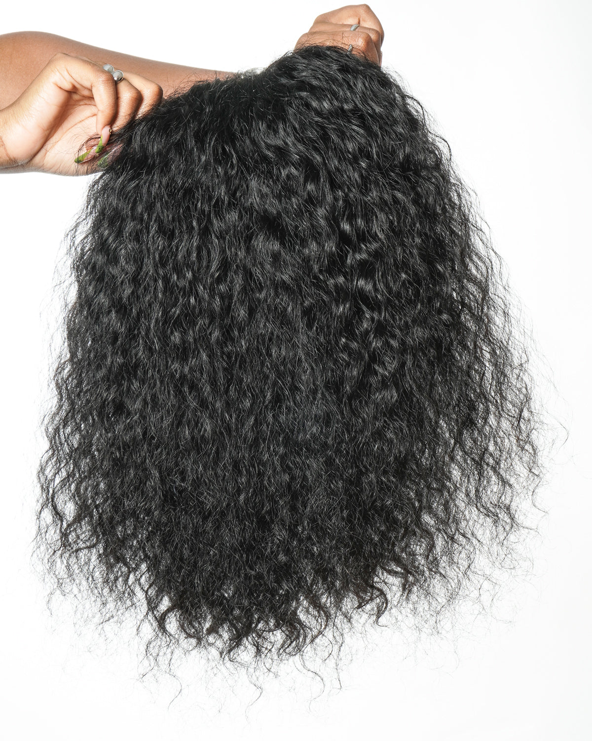 100% Human Hair All In One Half Wig 180% Density Deep Wave Curls