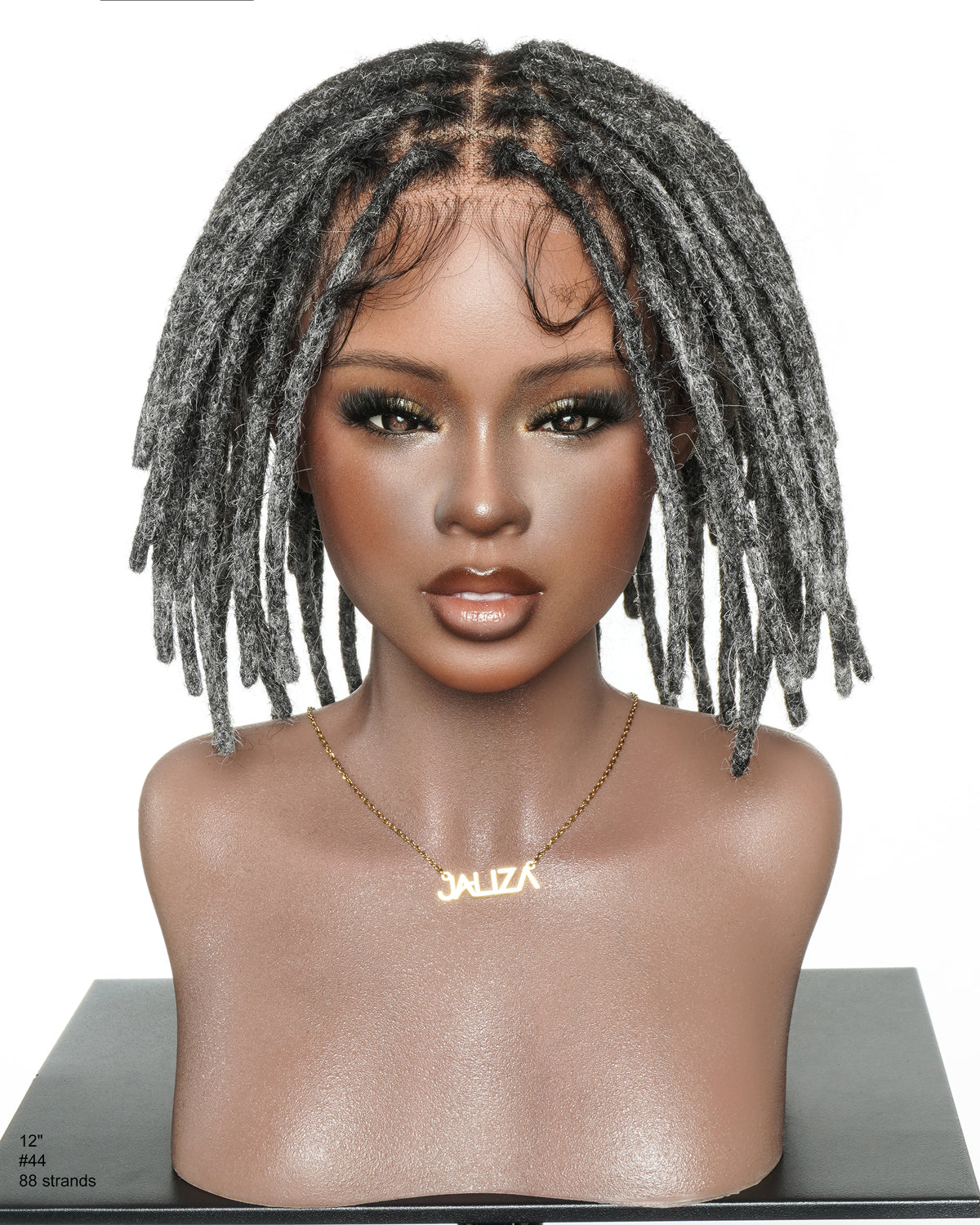 12" Salon Level Dreadlock 100% Human Hair Pre Bleached Swiss HD Full Lace Wig (Single braid is 6.5"-8.2")