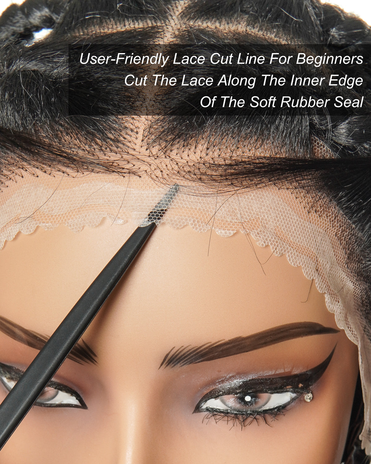 Knotless Jumbo Box / Large Box HD Lace Full Hand-tied Braided Wig 36 Inches 24 & 48 Strands
