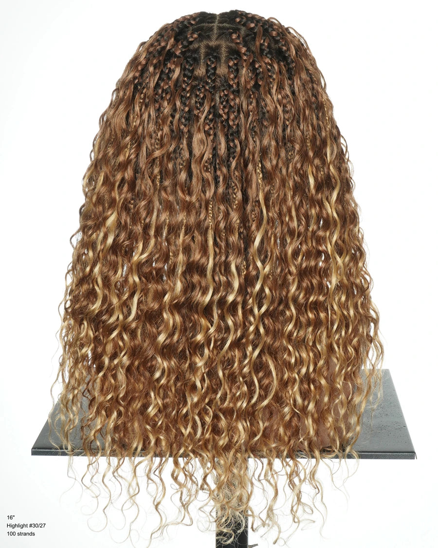 Kiki 16" Sun-Kissed Highlight 30/27 Boho Box Braided Wig