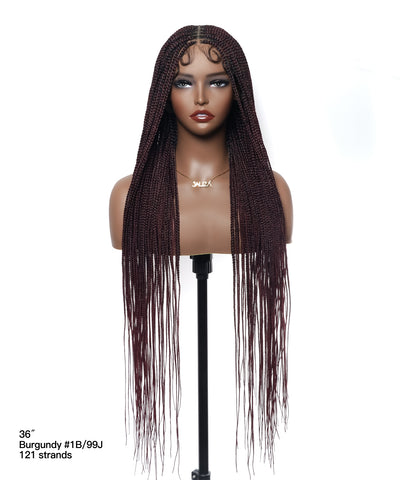 Swiss HD Full Lace Knotless Box Braided Wig