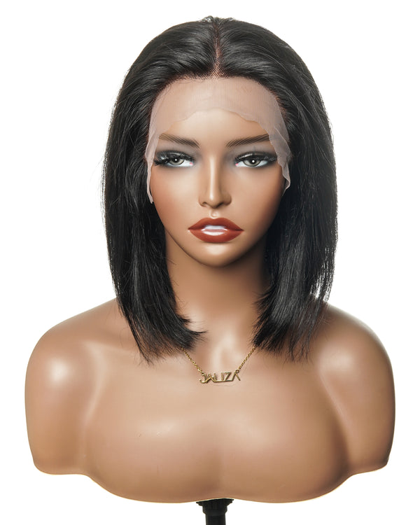 100% Human Hair Glueless Pre Bleached Knots Deep Wave Wig - Pre Plucked（US only）