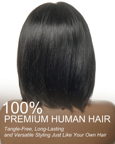 Bobrina 100% Human Hair Glueless Pre Bleached Knots Deep Wave Wig - Pre Plucked（US only）
