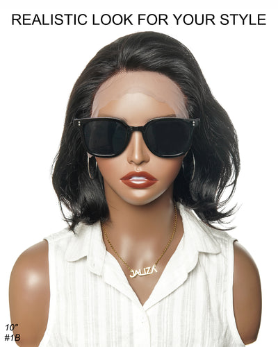 Bobrina 100% Human Hair Glueless Pre Bleached Knots Deep Wave Wig - Pre Plucked（US only）