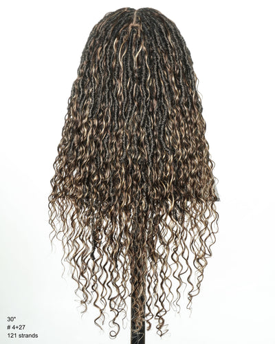 30" Layered Style High Density Full Lace Boho Locs Wig