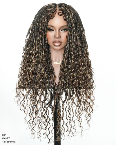 30" Layered Style High Density Full Lace Boho Locs Wig