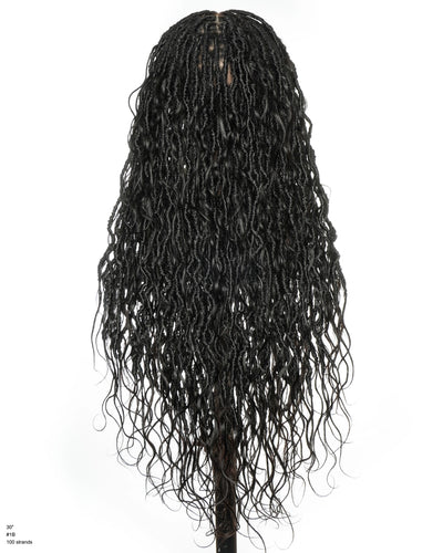 The Ultimate 30" Goddess Aesthetic: Glueless Boho Locs HD Full Lace Wig