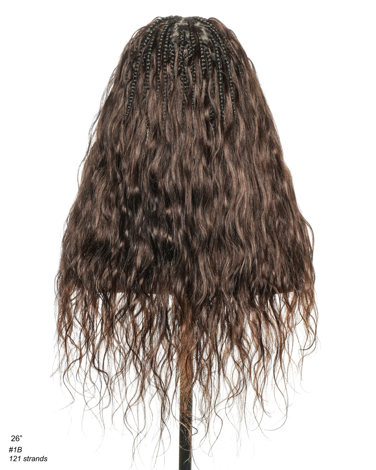 26" 100% Virgin Human Hair HD Full Lace Bora Bora Loose Body Boho Box Braided Wig