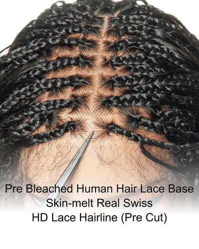 Michelle 16" - JALIZA Slip-On™ Glueless Body Wave Boho Box Braided Wig