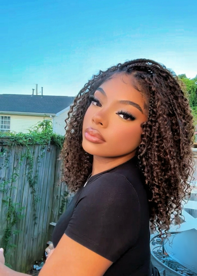 Lulu - Small Head Friendly Glueless Curly Boho Braided Wig (Small Cap Size for Petite Head)
