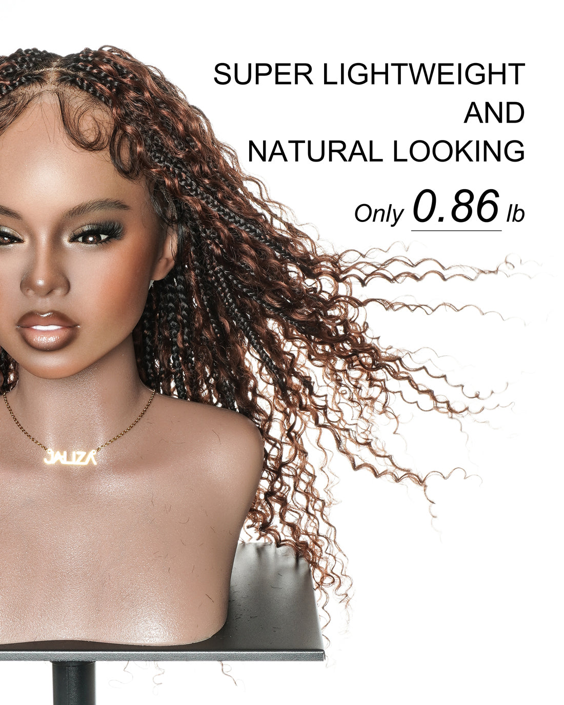 Lulu 22" Color #33 Pre Bleached Swiss HD Full Lace Bora Bora Braided Wig