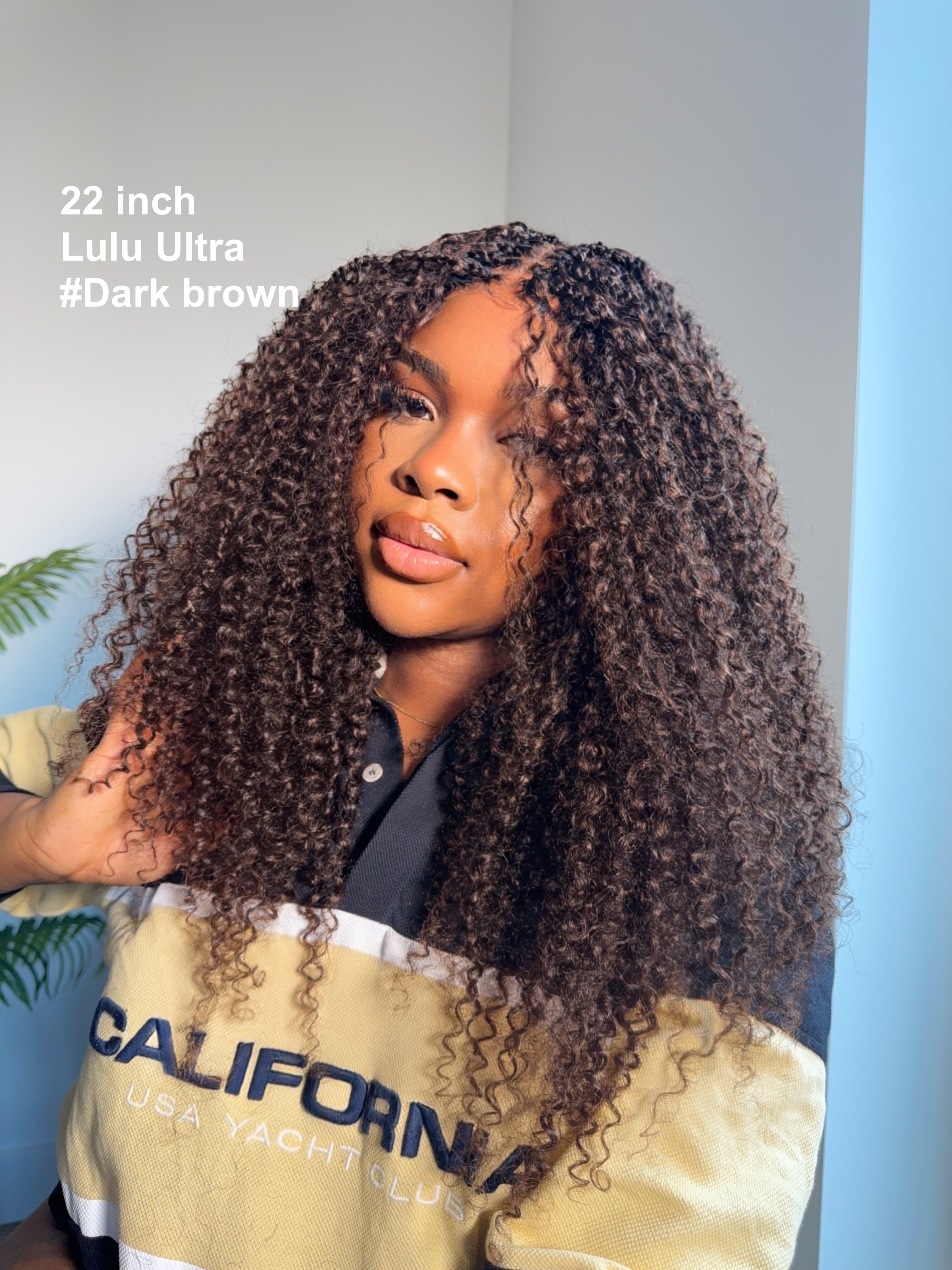 Lulu - Bora Bora Pre Bleached Swiss HD Full Lace Human Hair Curly Wave Boho Box Braided Wig