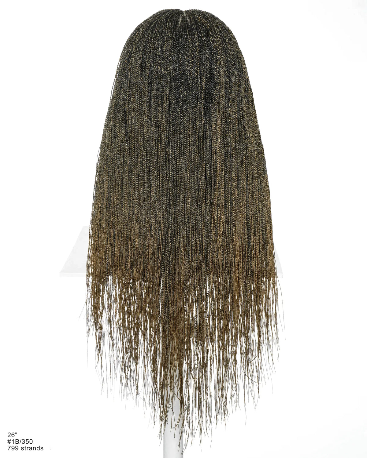 Mica - Micro Senegalese Twist Pre Bleached Swiss HD Full Lace Knotless Braids Wig 799 Strands