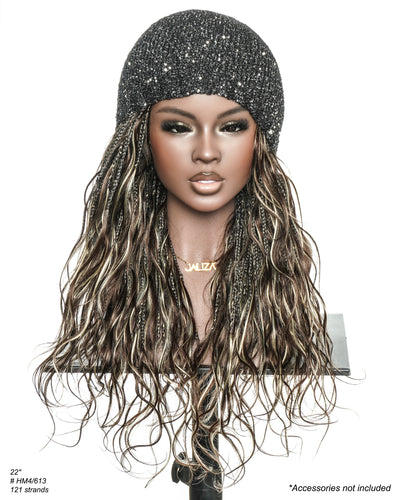 Michelle - Champagne Swirl Blonde Blend #4/613 Miracle Braids Boho Box Braided Wig