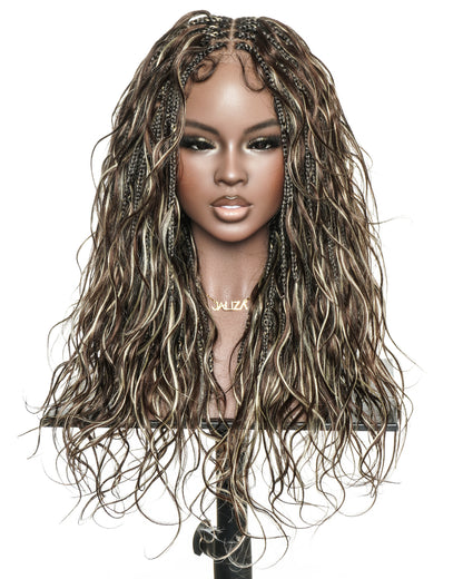Michelle - 22" Blend #4/613 Balayage Salon-Style Miracle Braids Boho Box Braided Wig