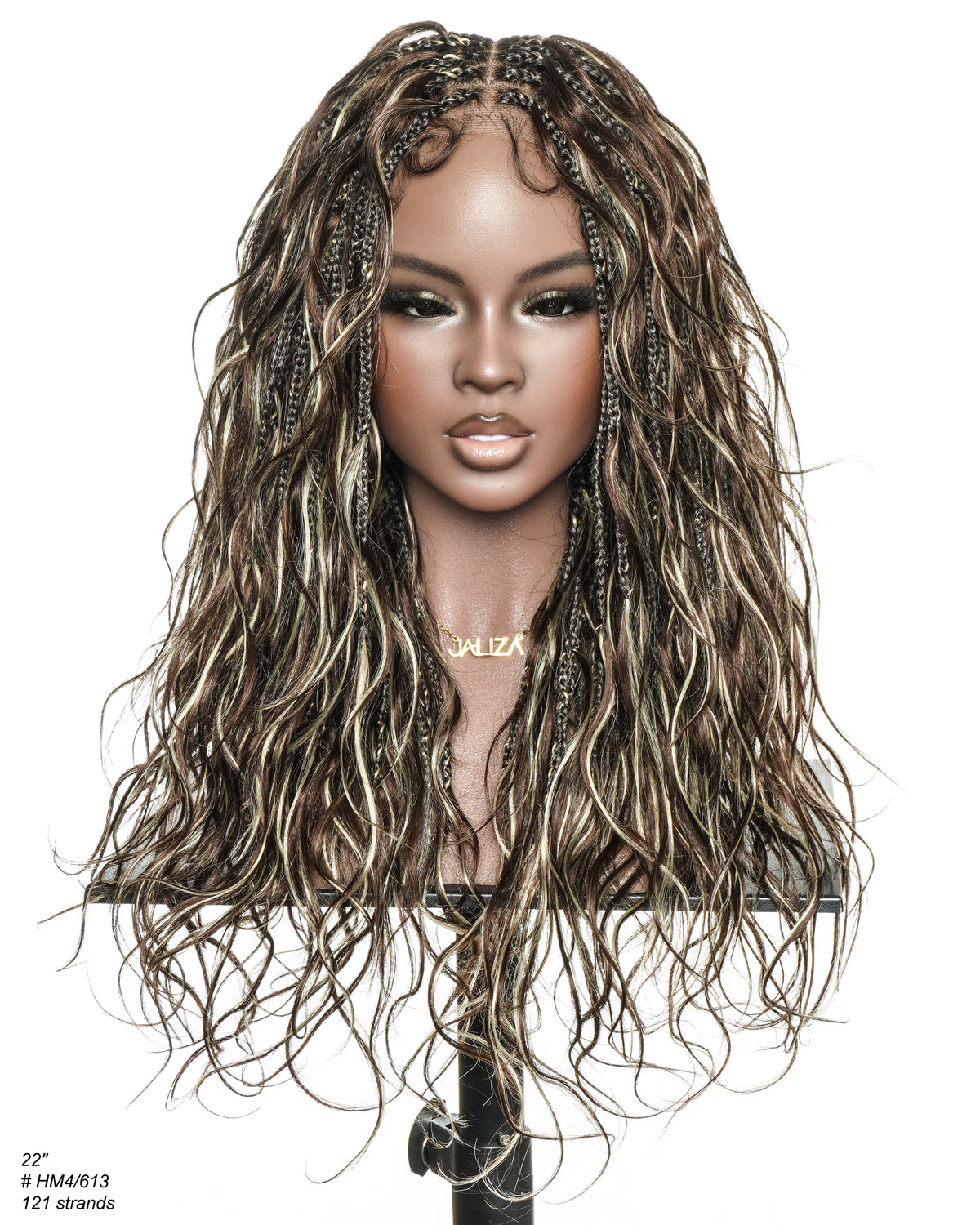 Michelle - 22" Blend #4/613 Balayage Salon-Style Miracle Braids Boho Box Braided Wig