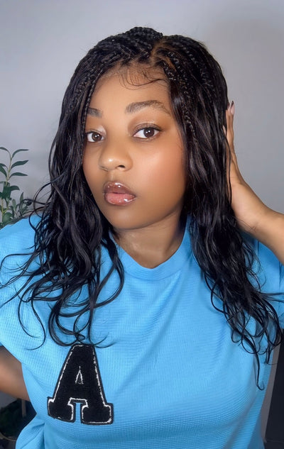 Michelle 16" - JALIZA Slip-On™ Glueless Body Wave Boho Box Braided Wig