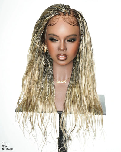 Michelle - 22" Salon-Style Balayage Blend 60/27 Bora Bora Boho Box Braided Wig | JALIZA