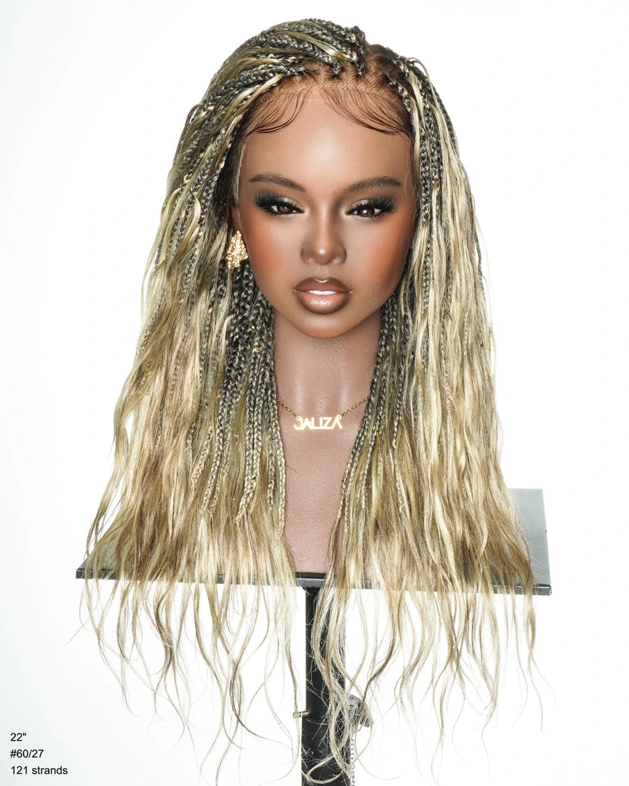 Michelle - 22" Salon-Style Balayage Blend 60/27 Bora Bora Boho Box Braided Wig | JALIZA