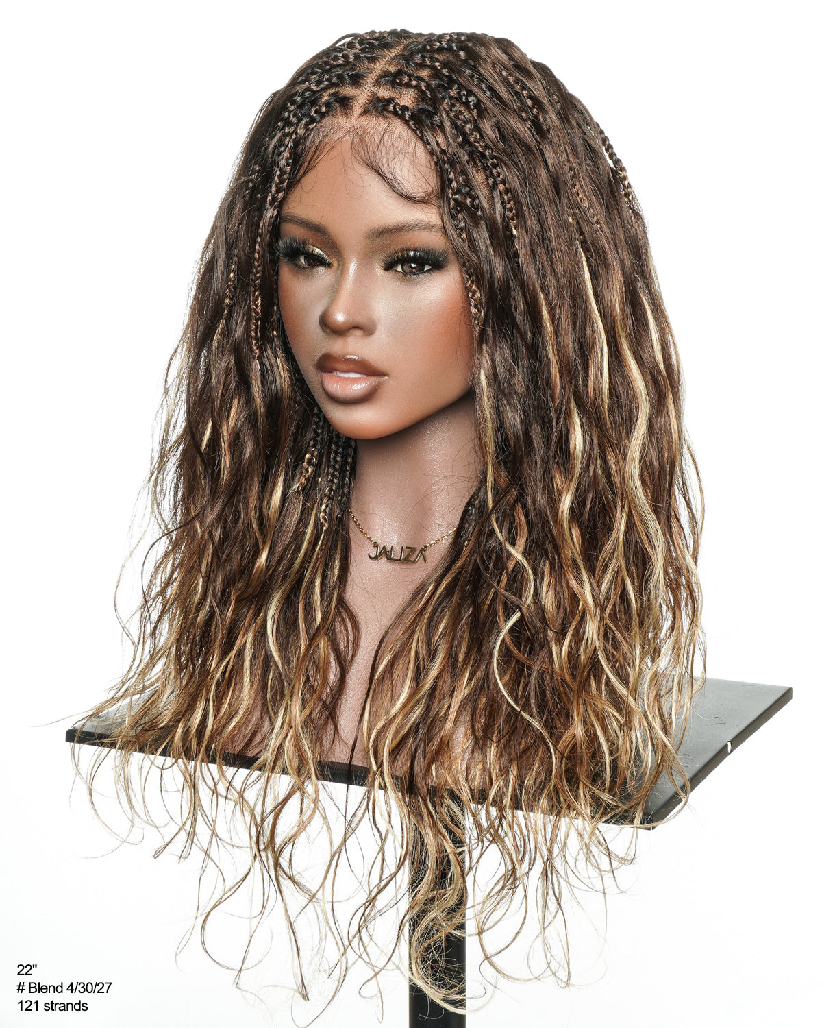 Michelle - 22" Salon-Style Balayage Blend 4/30/27 Boho Box Braided Wig