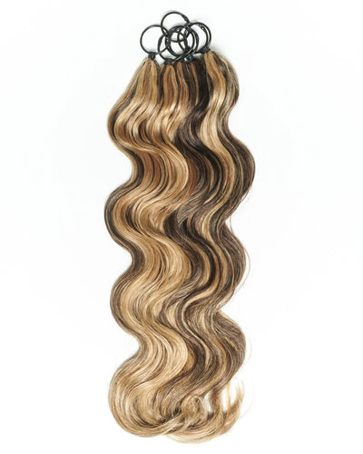 18" 100% Hand-Made Human Hair Feather Crochet Hair For Miracle Knots Hair Extensions