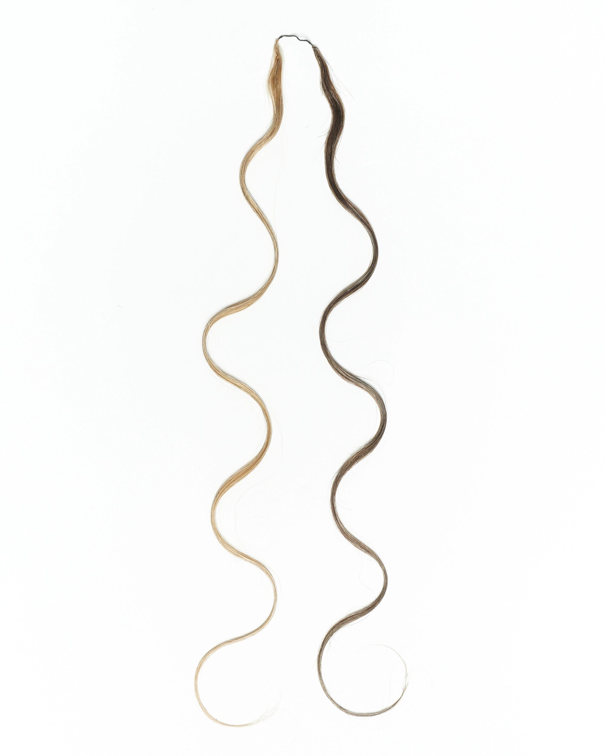 18" 100% Hand-Made Human Hair Feather Crochet Hair For Miracle Knots Hair Extensions