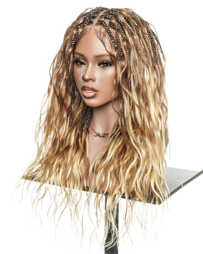 Michelle - 22" Salon-Style Balayage Ombre 30-27 Boho Box Braided Wig