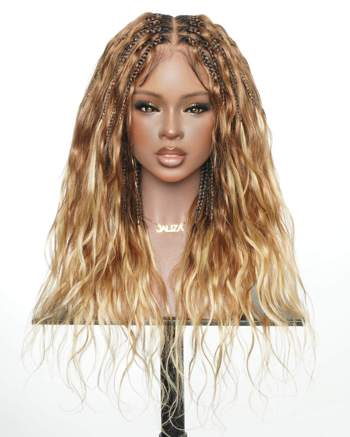 Michelle - 22" Salon-Style Balayage Ombre 30-27 Boho Box Braided Wig