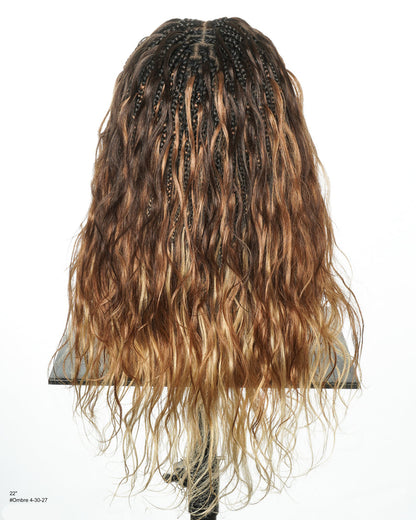 Michelle - 22" Slip-on Ombre 4-30-27 Bora Bora Braided Wig