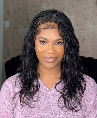 Peluca trenzada Michelle 16" sin pegamento Slip-On™ Glueless Body Wave Boho Box
