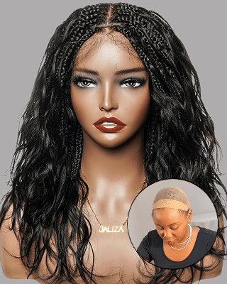 Michelle 16" - JALIZA Slip-On™ Glueless Body Wave Boho Box Braided Wig