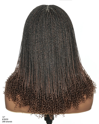Tina - Small Head Friendly Senegalese Mini Twist Glueless Braided Wig (Small Cap Size for Petite Head)
