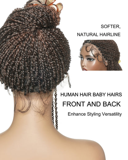 Pona - 14" Micro Passion Twist HD Full Lace Braided Wig