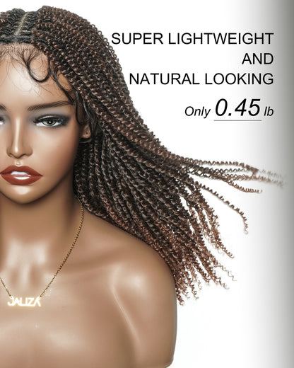 Pona - 14" Micro Passion Twist HD Full Lace Braided Wig
